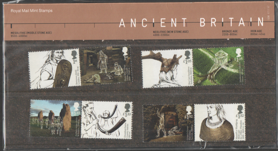 (image for) 2017 Ancient Britain Royal Mail Presentation Pack 536